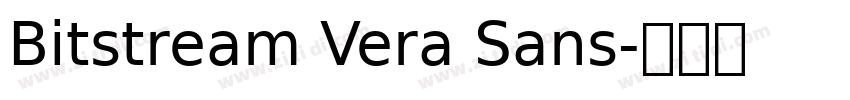 Bitstream Vera Sans字体转换